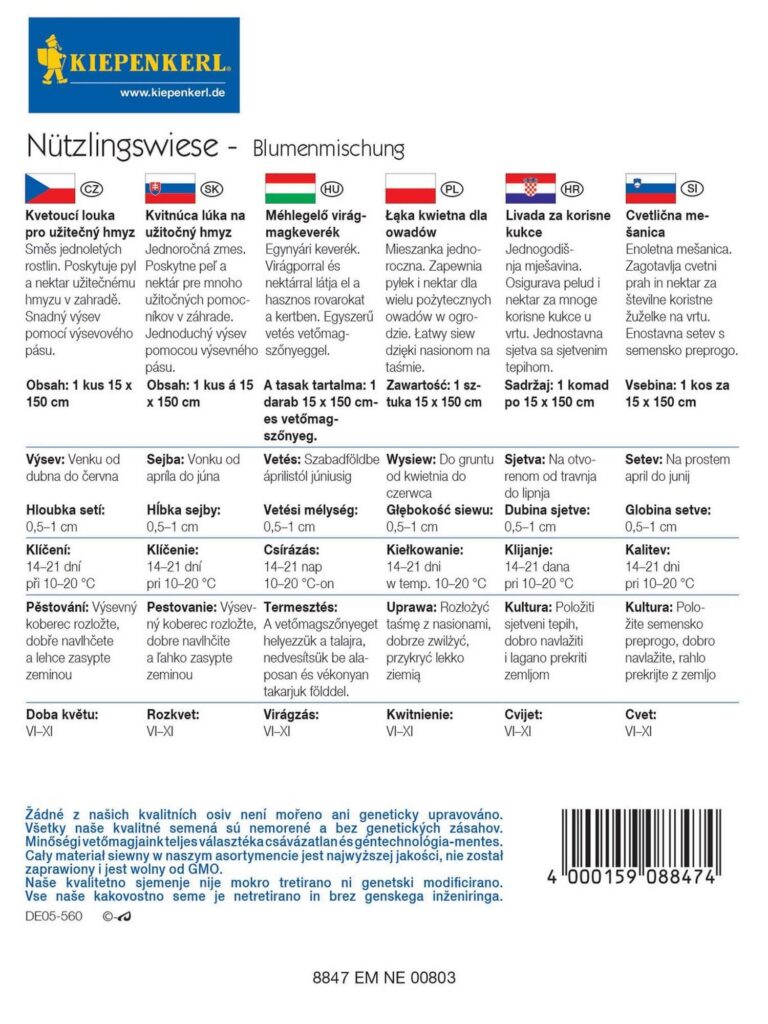KIEPENKERL ŁĄKA KWIETNA DLA OWADÓW tył