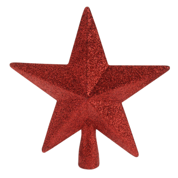 GWIAZDA CZERWONA CZUB NA CHOINKĘ 19CM