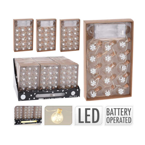 ŁAŃCUCH 15LED BUTELECZKI