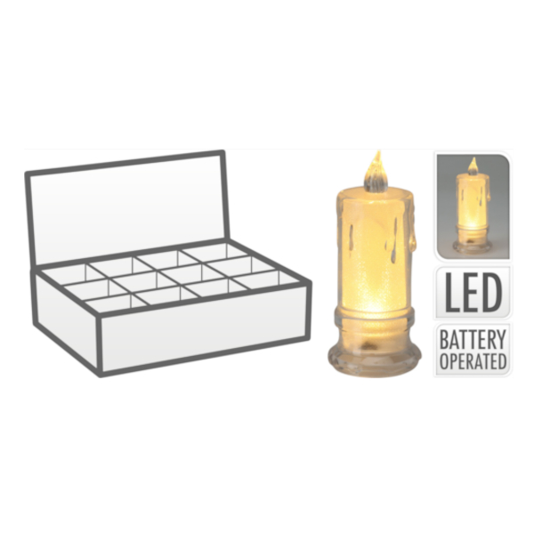 DEKORACYJNA ŚWIECA LED 11CM