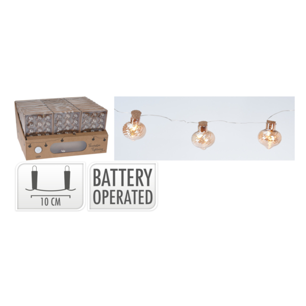 ŁAŃCUCH 15 LED ONION AMBER