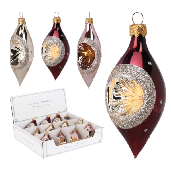 BOMBKA OWAL REFLEKTOR 8cm 3 WZORY