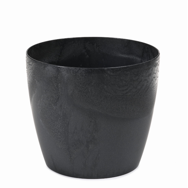 OSŁONKA DONICZKA MAGNOLIA 13,5 CM CZARNY BETON