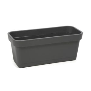 SKRZYNKA DONICZKA LOBELIA 40 Z PODSTAWKĄ ANTRACYT