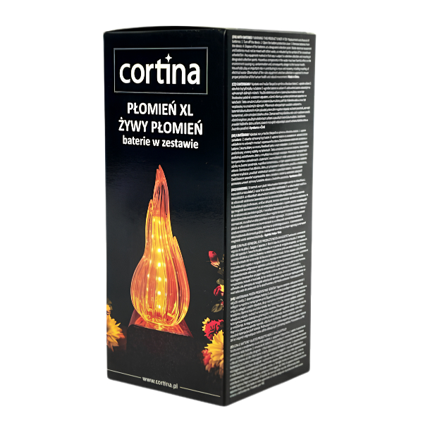 WKŁAD LED DO ZNICZA CORTINA XL 15CM EFEKT PŁOMIENIA Z BATERIAMI