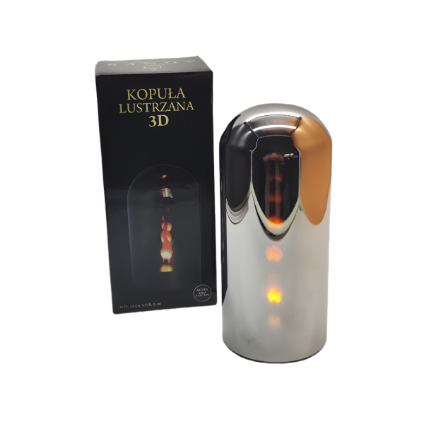 ŚWIECA LED AGNES KOPUŁA 3D 18CM EFEKT PŁOMIENIA BATERIA W ZESTAWIE